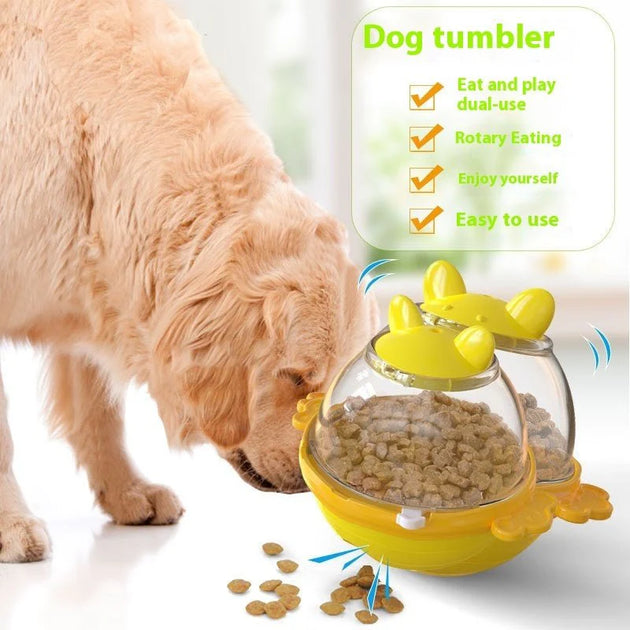 Tumbler Dog Leakage Food Feeder